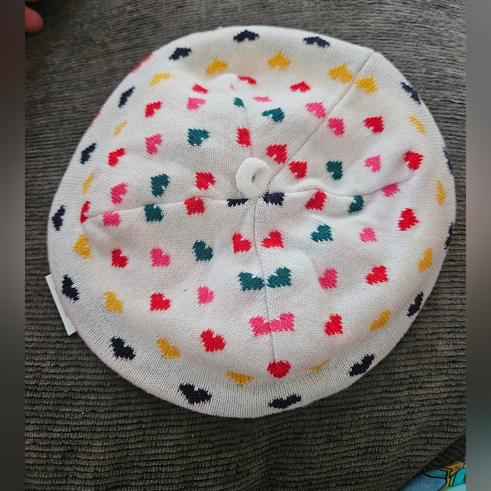 Janie and Jack Heart Beret 0 - 6 months